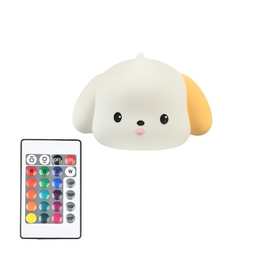 Adorable Multicolor Puppy Dog Bedtime Lamp